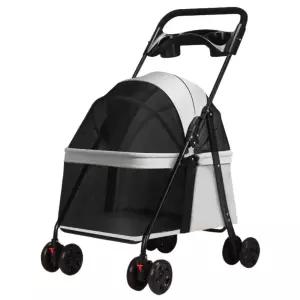 스타필드나들이 메쉬창문 저상형 강아지 유모차/ 카페여행시 애견승용차 노령견 퍼피