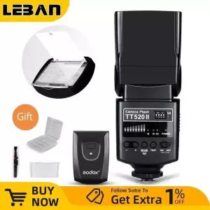 Godox TT520 II 플래시 TT520II  Canon Nikon Pentax Olympus DSLR 카메라용 433MHz 무선 신호 + 송신기 키