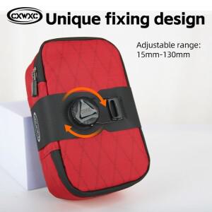 호환 CXWXC 미니 자전거 안장 가방 0.6L 경량 소형 MTB 도로 테일 휴대용 다기능 보아 잠글 수있는 사이클