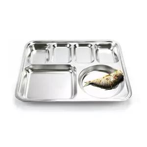 업소 단체급식용 사각 4찬 스텐식판학교 위생 배식 병원 군대