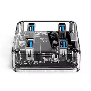 오리코 MH4U-U3-03 USB3.0 4포트 허브노트북USB 멀티USB 컴퓨터USB단자 USB 외부전원USB 호환USB LED