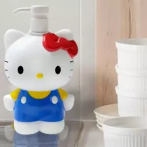 욕실 디스펜서 산리오 헬로키티 입체 핸드워시 500ml캐릭터 샴푸 거품 화장품 푸용기 클렌저 공용기