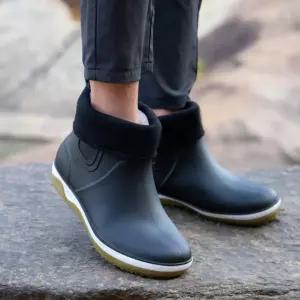 남자장화 겨울신발 기모부츠 레인숏부츠 남성 방한 롱레인 레인 성인 앵클
