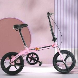 접는자전거 12인치 폴딩 접이식 미니 휴대용 화이트