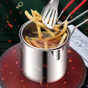 캠핑 튀김냄비 기름망 세트 304스텐레스기 튀김 거름 용품 소품