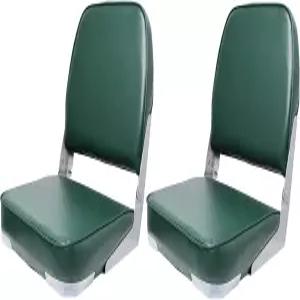 Qcunmag 로우 백 접이식 보트 시트 2팩 클리어런스 프리미엄 베이스/존/폰툰 의자 수납 가방이 있는 헤비