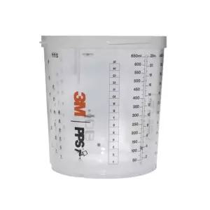 3M 26001 PPS 2.0 하드 믹싱컵 650ml 1P스프레이 스프레이건 건도장 눈금 프린팅 싱컵 도장용