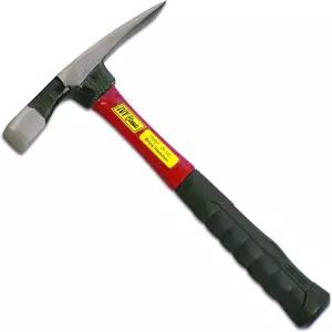 비 클래식 15024 24온스. 파워 프로 그립 핸들이 있는 유리섬유 벽돌 망치 실버 블랙