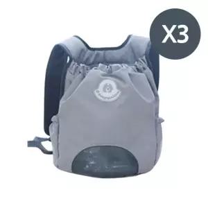 양손 자유로운 강아지 앞가방 그레이 3P 애견 외출/강아지앞가방