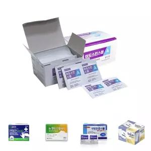 국산 이도팜 이도스킨스왑A 100매 1통/표면/소독/상처/피부/청결/관리/핸드폰/모니터/안경/키보드/마우스