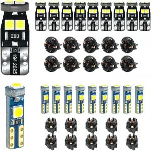 12V 화이트 T5 37 74 73 2723 2721 T10 158 168 194 2825 소켓 인스트루먼트 클러스터 라이트 LED 전구