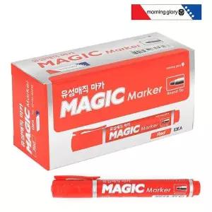 모닝글로리 유성 매직마카 12개 (적색)