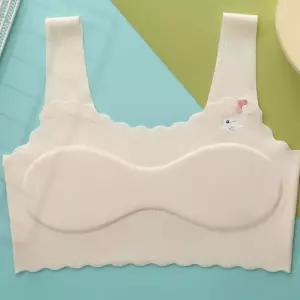 첫 주니어속옷 심리스 일체형패드 스포츠브라/ 여자중학생 운동용 브래지어 튜브탑