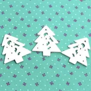 [오너클랜]나무단추_화이트 트리_50개 간단한만들기 유치원만들기