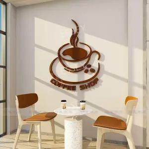 대형 데코 포인트 업소용 카페벽스티커 시트지 입체 장식 인테리어 커피