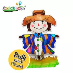 컬러룬 허수아비 (10인)/모양/풍선/겨울/방학/만들기/꾸미기/놀이/유아/색칠/크리스마스/교구/초등/저학년