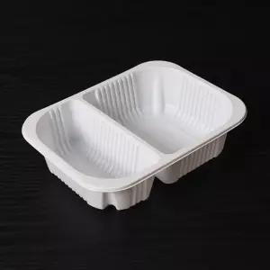 PP실링용기 JH 19155-2A 화이트 300개 일회용 포장 배달용기 일회용플라스틱용기 PP실링용기