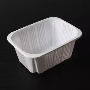 PP실링용기 JH 19159 화이트 240개 일회용 포장 용기 배달용기 일회용플라스틱용기 PP실링용기