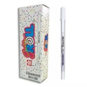 사쿠라 겔리롤펜 파인 XPGB 넘버50 화이트 젤펜 흰색 0.8mm 타(12개입) (WFKFH19)