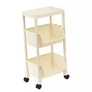 [하프클럽/알티피아]슬림라인 선반형 3단 트롤리 주방카트 미용트롤리