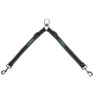 콜드웰스 펫 서플라이 Co. 목줄 커플러, 걷는 개 2마리를 위한 분리기, 엉킴 없는 이중 줄 커넥터, 중형 또는 대형견을 조절 가능한 부착물