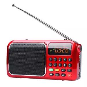 LED 캠핑 낚시 등산 야외 미니 효도 라디오 휴대용 TF SD USB 음원카드 소형라디오