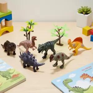 캐스B 네이처 육식공룡 피규어 6종 생태학습 소프트 쥬라기 동물 모형 미니어처 장난감