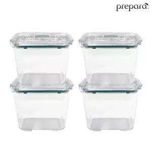 [프리파라] 브루클린 2-5호(990ml)x4개 / 스마트 래치락 밀폐용기 반찬통