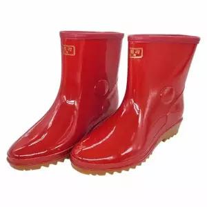 슈마켓 적색 255mm 단장화 여자용 수산업장화 정육업