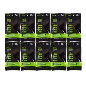 ( )니트릴장갑 S(10매 블랙)-10개 위생장갑 고무장갑 라텍스 비닐장갑 미용장갑 블랙장갑 작업용장갑