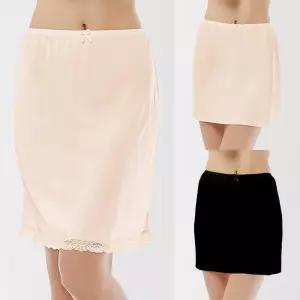 제임스딘 여름속치마 숙녀속치마 시원한 인견 심플 롱 스커트 여성 엄마 아줌마 3부 5부 속치마1117634