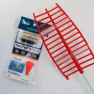 간편장착 파리낚시세트 견지대 낚시줄 찌 바늘 풀세트 낚시 민물낚시
