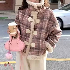 KARRA 더플양털체크자켓_A5W0807