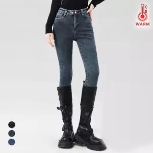 KARRA 슬림히트기모버튼데님팬츠_A5W0813