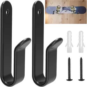 우이브코르 스노보드 벽걸이 클립 수평 스케이트보드 디스플레이 스탠드 실내 보관함 보관 및 전시실 차고