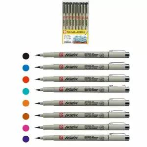사쿠라 중성펜 피그마 마이크론 8색 BR세트