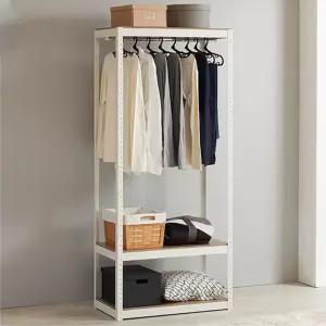 원룸 옷장 무볼트 조립식 선반형 철제 옷걸이 행거 옷정리 안방 비키니 드레스룸