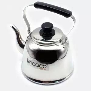 코카코 스텐 주전자 유광 물 티포트 티팟 1.5L차망 티폿 커피 실용적인디자인 심플 넘침방지 다용도