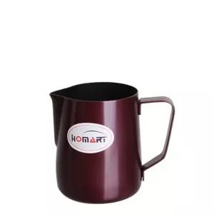 홈아트 테프론스팀피쳐(퍼플) 350ml 커피 우유 밀크 도구 컬러 매장용 가정용 테프론