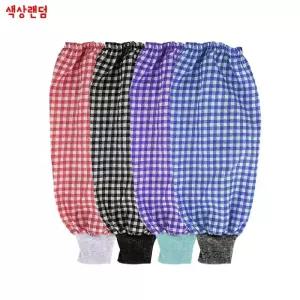 면 팔토시 2p 색상랜덤 약40cm체크패턴 작업 작업용 미술 소매보호 토시 패션 그림 보호