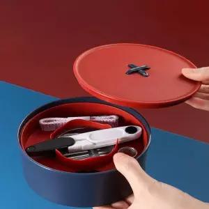 키밍 투톤 반짇고리 바느질 세트 DIY선물함 수납케이스 반짓고리 바느질함 실세트 바늘 작업 DIY 생일