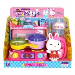 핑크래빗주방놀이어린이 아이세트 토이 소꿉 역할 토끼 여아 남아 선물용 부엌