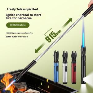 라온식 바베큐 촛불 연장 강력 금속 가스 라이터 방풍 터보 주방 토치 시가 흡연 액세서리 손전등
