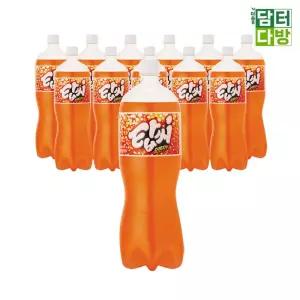 일화 탑씨 오렌지 1.5L (12페트)과즙탄산 과음료수 펫음료 대용량 과음료