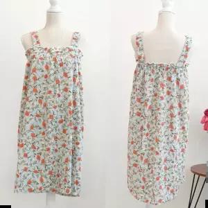 여자샤워슬리브 어깨끈 잠옷 원피스 샤워 가운 여성 집에서 입는옷