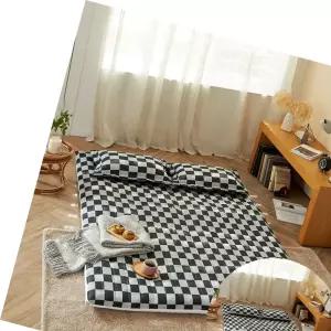 이불 더크린 체스 마이크로 온수매트커버 Q블랙