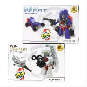 f06 2000 전사합체변신로봇(16개입)조립로보트 로완구 캐릭터 블록로 어린이 아이로 선물용