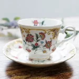 미하루 커피잔 2인세트찻 커피 커피컵 예쁜찻 무늬 고급 디자 선물용 가정용 소장용