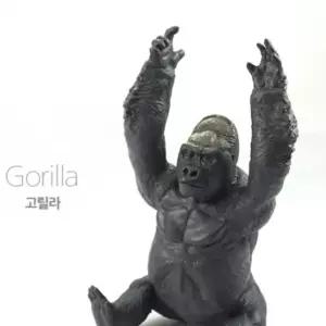 유아 리얼 관찰 동물 고릴라 모형 완구 미니어처 장난감 소프트 피규어 어린이집 교육용 역할 놀이 미니어