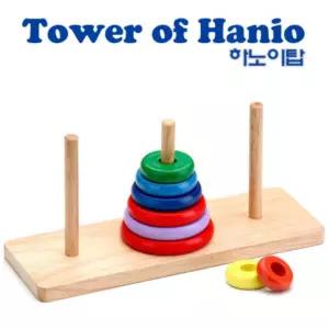 유아 나무 블럭 링 쌓기 끼우기 소근육 발달 원목 교구 어린이집 수 숫자 세기 영역 블록 아이 지능 개발